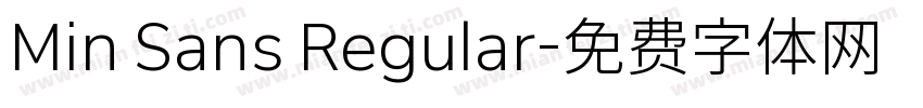 Min Sans Regular字体转换